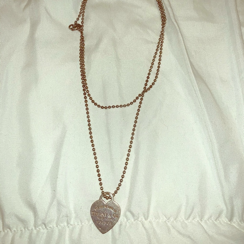 Tiffany & Co dog tag necklace